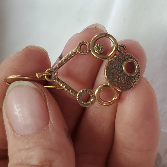 Jewelry - Oxidized bronze French hook earrings‎